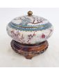 Bonbonnière Cloisonnée sur Socle in Wood