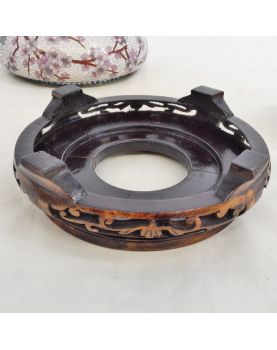 Bonbonnière Cloisonnée sur Socle in Wood