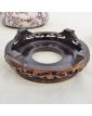 Bonbonnière Cloisonnée sur Socle en Bois
