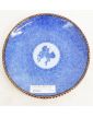 Plate in Dessert Bleue Décor Animalier