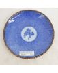 Plate in Dessert Bleue Décor Animalier