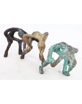 Trio of Bronze Figures