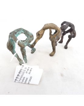 Trio of Bronze Figures