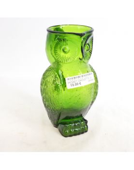 Pichet Chouette en Verre Vert
