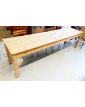 Ancienne Grande Table en Sapin 2 Tiroirs
