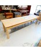 Ancienne Grande Table en Sapin 2 Tiroirs