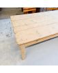 Ancienne Grande Table en Sapin 2 Tiroirs