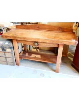 Console en Merisier Massif avec 1 Tiroir