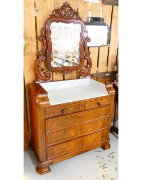 Hairdresser with Dessus in Marble White
