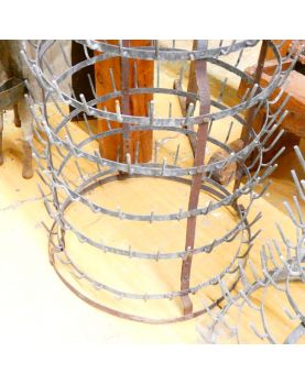 Grand Hérisson Porte Bouteille en Zinc