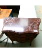 Petite Commode en Placage avec 3 Tiroirs Dessus Marbre