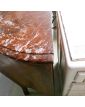 Petite Commode en Placage avec 3 Tiroirs Dessus Marbre