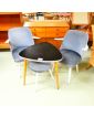 Ensemble 2 Fauteuils, Tabouret et Table Années 50