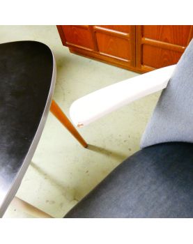 Ensemble 2 Fauteuils, Tabouret et Table Années 50
