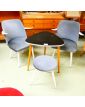 Ensemble 2 Fauteuils, Tabouret et Table Années 50