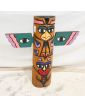 Totem en Bois Polychrome