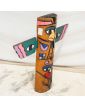Totem en Bois Polychrome