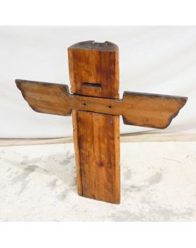 Totem en Bois Polychrome