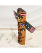 Totem en Bois Polychrome
