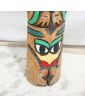 Totem en Bois Polychrome