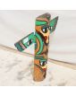 Totem en Bois Polychrome
