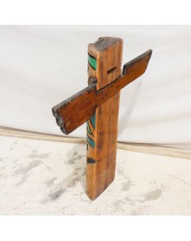 Totem en Bois Polychrome