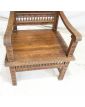 Fauteuil en Bois Sculpté Décor Bretons