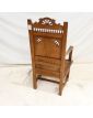 Fauteuil en Bois Sculpté Décor Bretons