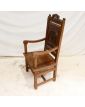 Fauteuil en Bois Sculpté Décor Bretons