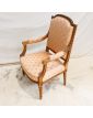 Fauteuil Tapissé Style Louis XVI Rose