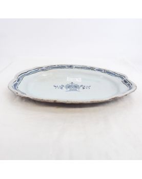 Large Black Back Plate with ROUEN Decor