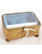 Small Gold Metal Jewelry Box