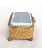 Small Gold Metal Jewelry Box