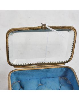 Small Gold Metal Jewelry Box