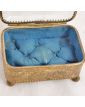 Small Gold Metal Jewelry Box