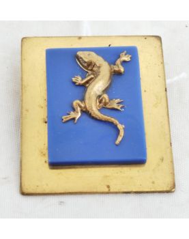 Broche Salamandre en Laiton PAINLEVE