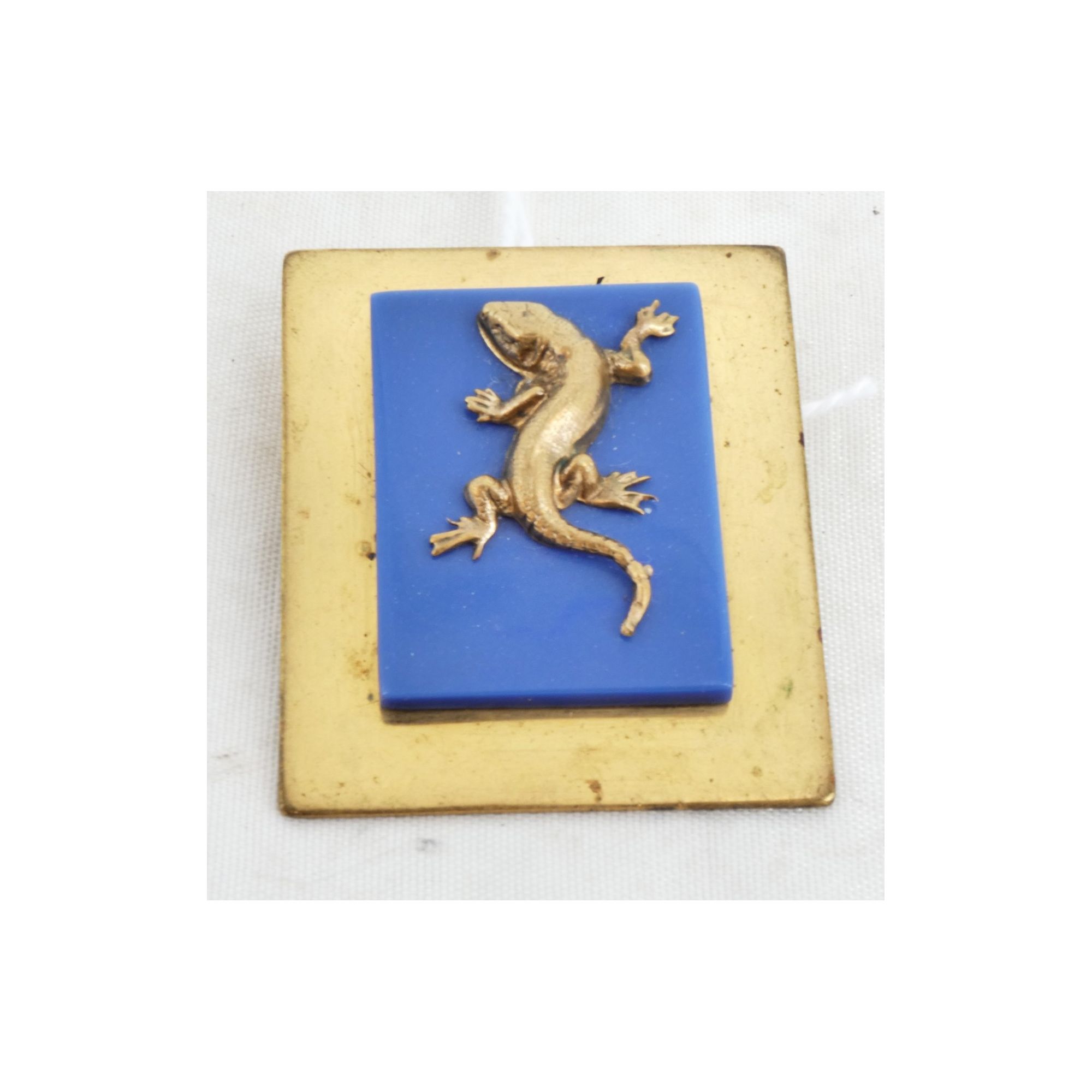 Broche Salamandre en Laiton PAINLEVE Broche Salamandre en Laiton PAINLEVE