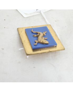 Broche Salamandre en Laiton PAINLEVE