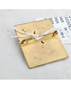 PAINLEVE Brass Salamander Brooch