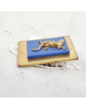 PAINLEVE Brass Salamander Brooch