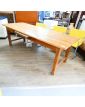 Ancienne Table de Ferme en Merisier 1 Tablette