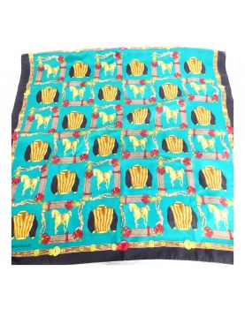 Foulard Silk by Pierre BALMAINS Reasons for the Horsemen