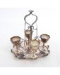 Silver Metal Egg Serving Set