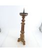 Golden Wooden Candle Holder Repainted on 2 Sides