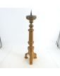 Golden Wooden Candle Holder Repainted on 2 Sides