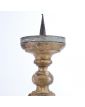 Golden Wooden Candle Holder Repainted on 2 Sides