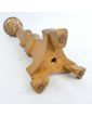 Golden Wooden Candle Holder Repainted on 2 Sides