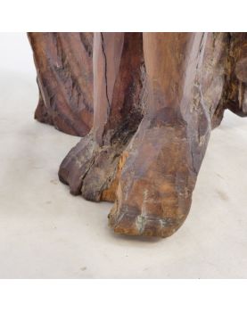 Carved Wooden Religious Statue