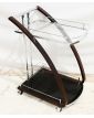 Chrome Bar Trolley on Wheels