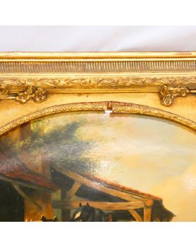 Farrier Painting in Golden Frame
